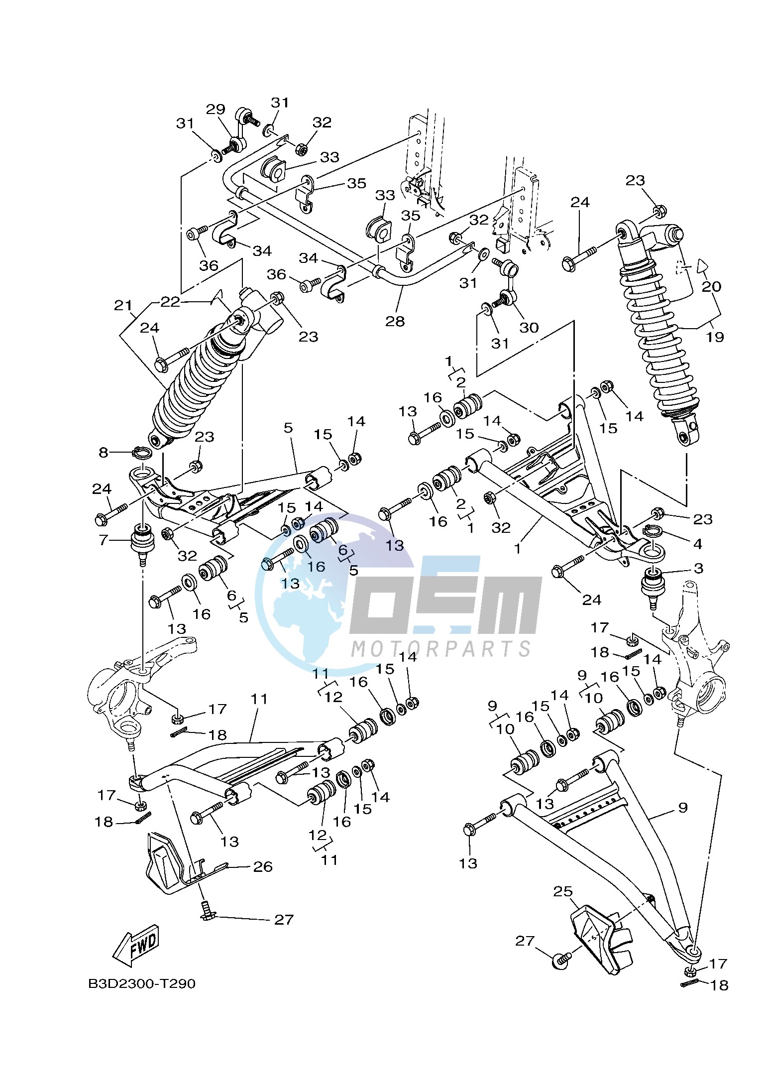 FRONT SUSPENSION & WHEEL