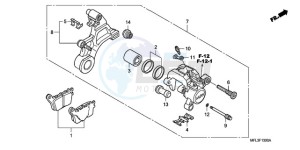 CBR1000RR9 Korea - (KO / SPC) drawing REAR BRAKE CALIPER