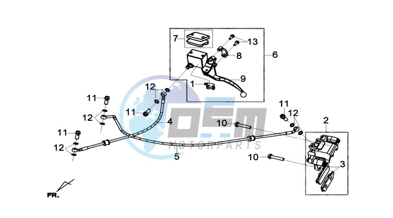 REAR BRAKE CALIPER /  BRAKE LEVER