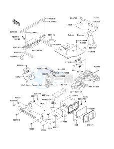 KVF 360 A [PRAIRIE 360 4X4] (A6F-A9F) A6F drawing FRAME FITTINGS