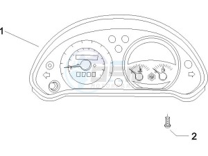 Beverly 500 2005-2006 drawing Meter combination - Cruscotto