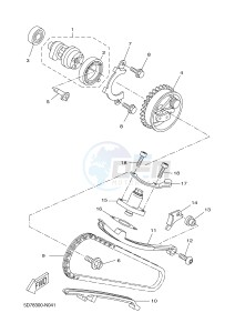 MT125 MT-125 (BR31 BR31 BR31 BR31 BR31) drawing CAMSHAFT & CHAIN