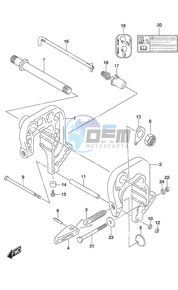 Clamp Bracket Non-Remote Control