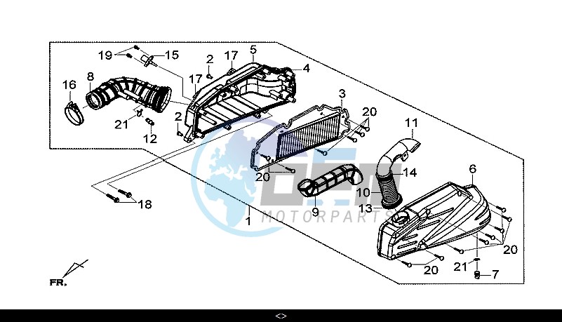 AIRCLEANER ASSY / GTS 300I ABS (LN30W9-EU) (L7-M0)