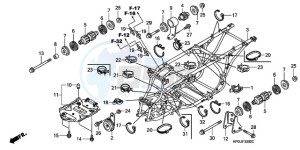 TRX500FM9 Australia - (U) drawing FRAME BODY