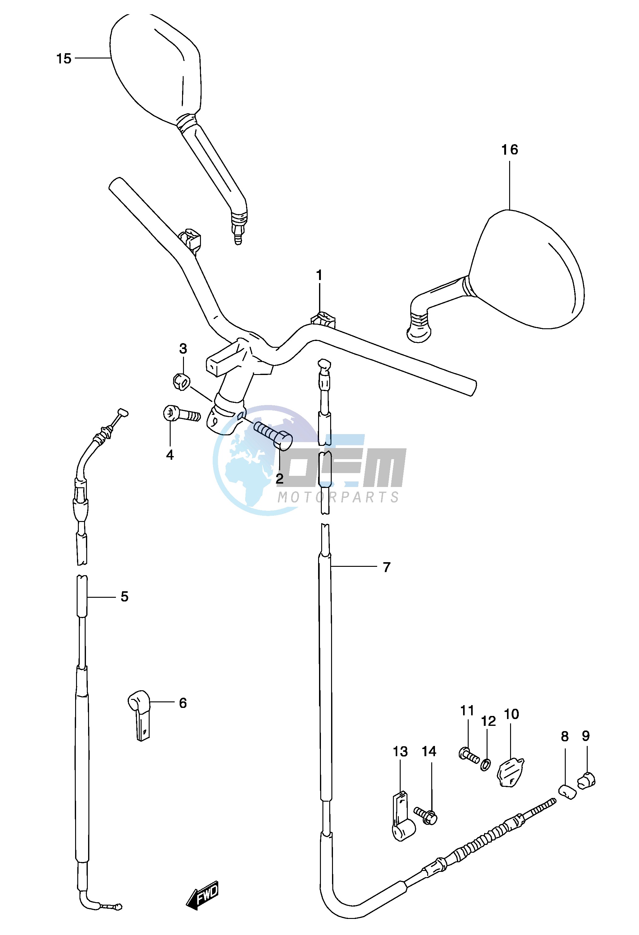 HANDLEBAR (MODEL AY50)