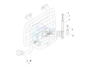 LX 150 4T ie Touring drawing Front luggage rack