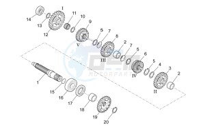 RXV-SXV 450-550 Vdb-Merriman drawing Driven shaft