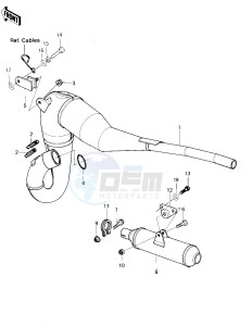 KX 420 A [KX420] (A1-A2) [KX420] drawing MUFFLER