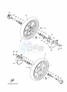 GPD125-A NMAX 125 (BV3D) drawing REAR WHEEL