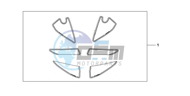 KIT, RACING STICKER