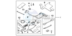 CB600FA9 Spain - (SP / ABS 25K) drawing KIT ALARM SYS