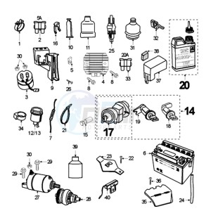 ELY 125DN EU drawing ELECTRIC PART