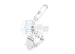 YZF R46 600 drawing EXHAUST SYSTEM