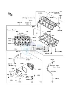 JET SKI ULTRA 250X JT1500B8F FR drawing Crankcase