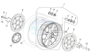 NA 850 Mana GT (AU, CN, EU, GB, IN, JP, K, USA) drawing Front wheel