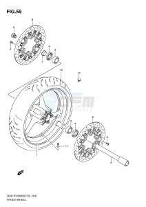 GSX-R1000 (E2) drawing FRONT WHEEL