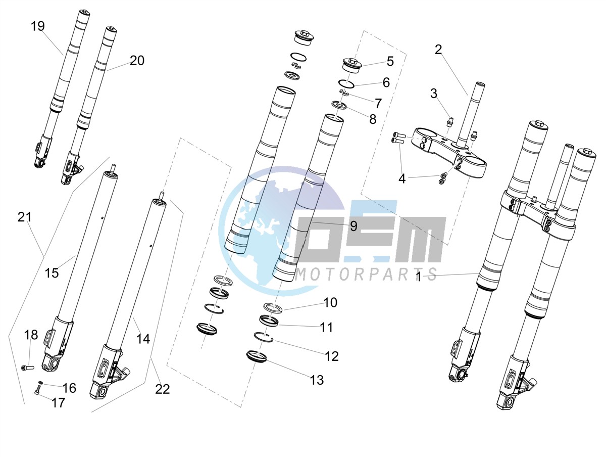 Front fork Ming Xing