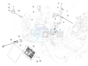 Medley 150 4T ie ABS (APAC) drawing Voltage Regulators - Electronic Control Units (ecu) - H.T. Coil