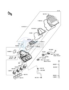 Z1000_ABS ZR1000ECF FR XX (EU ME A(FRICA) drawing Air Cleaner