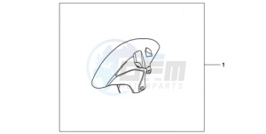 CBR1000RR9 Europe Direct - (ED / MME REP) drawing CARBON FIBER FRONT FENDER