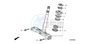 CB1000RB drawing STEERING STEM