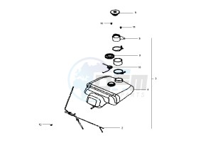 SHARK - 150 cc drawing FUEL TANK