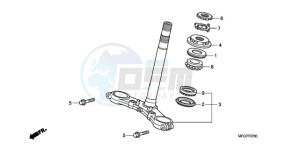 CB600FA39 UK - (E / ABS MKH ST) drawing STEERING STEM