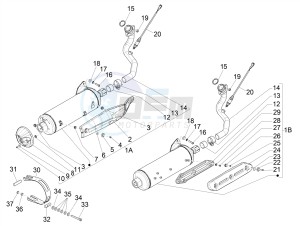 MP3 500 MAXI SPORT-BUSINESS-ADVANCED E4 ABS (EMEA-APAC) drawing Silencer