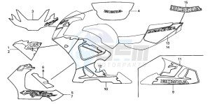 CBR900RR drawing STRIPE/MARK (5)