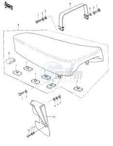 KL 250 A [KLR250] (A3-A4) [KLR250] drawing SEAT_CHAIN COVER