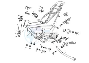 SENDA SM - 50 cc drawing FRAME-CENTRAL STAND