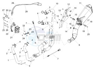 RSV4 1000 RR E4 ABS (APAC) drawing Exhaust pipe