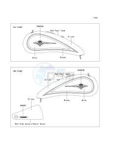 VN 2000 D [VULCAN 2000 LIMITED] (6F) D6F drawing DECALS