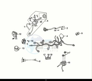 FIDDLE IV 125 (XG12W1-IT) (M0) drawing WIRE HARNESS