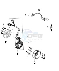 CITYSTAR 125 AC drawing IGNITION PART