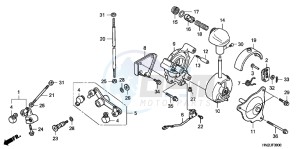 TRX500FPAC drawing SELECT LEVER