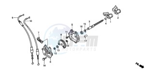 NSR125R drawing EXHAUST VALVE (1)