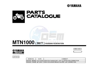 MTN1000 MT-10 MT-10 (B677) drawing .1-Front-Page