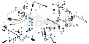 ST1100A drawing PEDAL/STAND