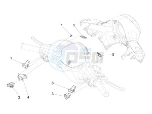 LX 150 4T 3V IE NOABS E3 (APAC) drawing Selectors - Switches - Buttons