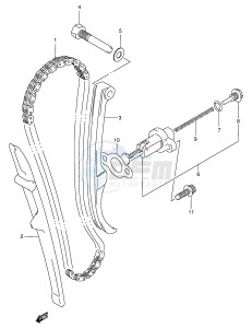 DR350 (E1) drawing CAM CHAIN