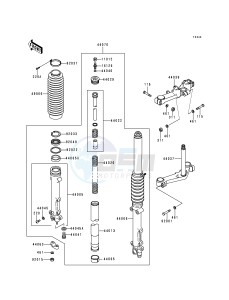 KZ 1000 P [POLICE 1000] (P15-P19) [POLICE 1000] drawing FRONT FORK