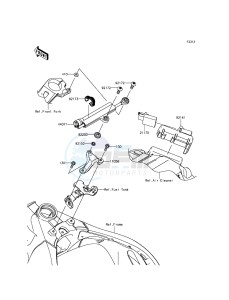 NINJA ZX-10R ABS ZX1000KFFA FR XX (EU ME A(FRICA) drawing Steering Damper