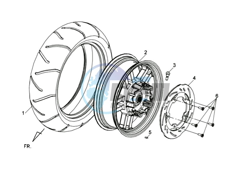 REAR WHEEL / CENTRAL STAND