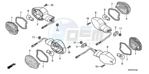 CB13009 SI / MME TWO - (SI / MME TWO) drawing WINKER (CB1300/CB1300A)