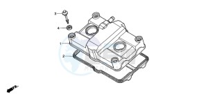 CB500S drawing CYLINDER HEAD COVER