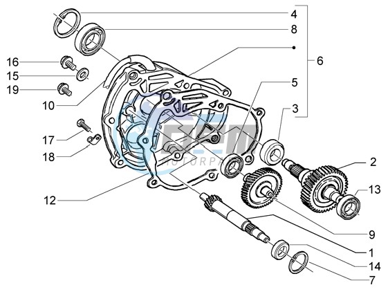 Rear wheel shaft