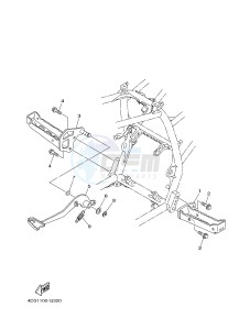 YFM250R RAPTOR 250 (33B7) drawing STAND & FOOTREST