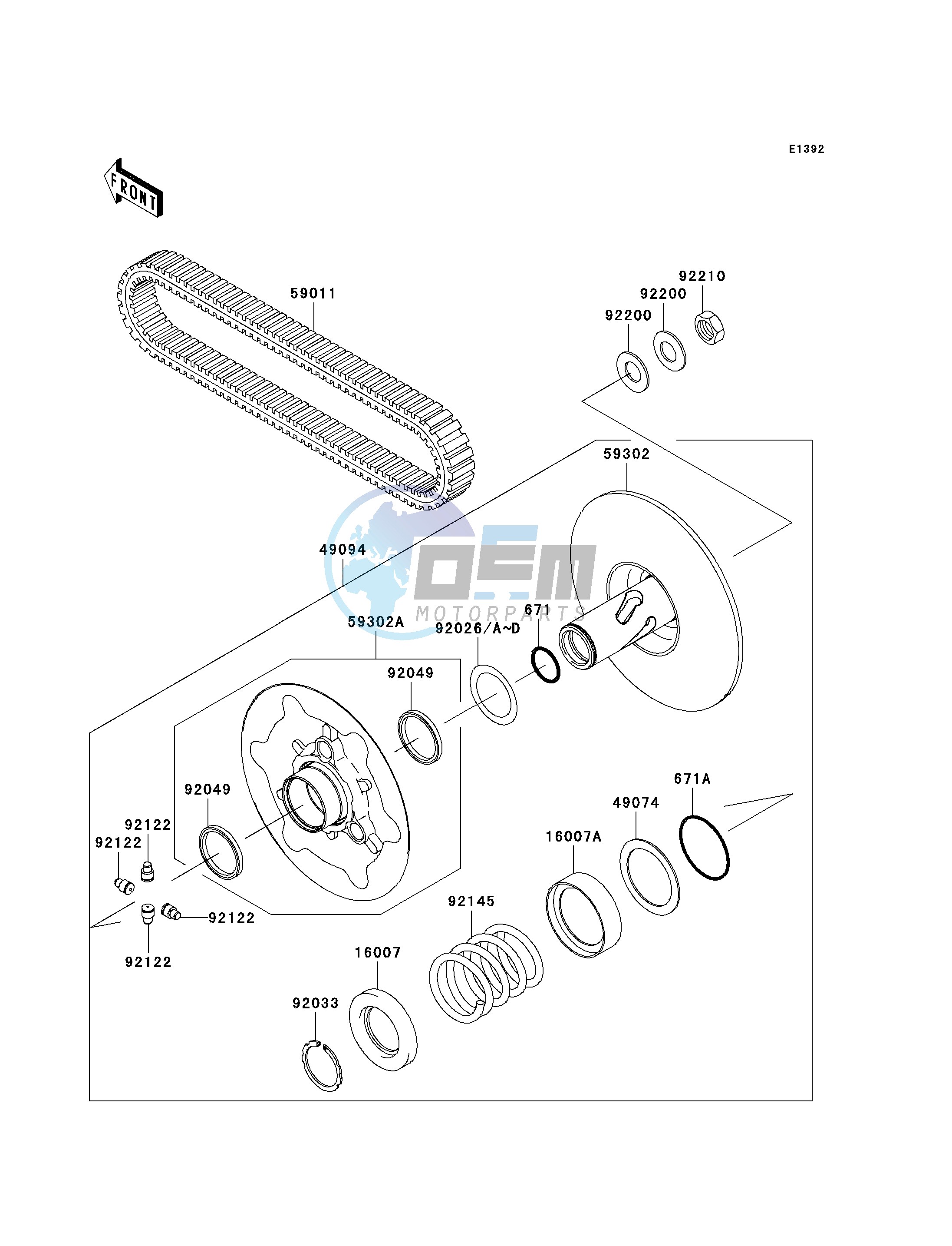 DRIVEN CONVERTER_DRIVE BELT